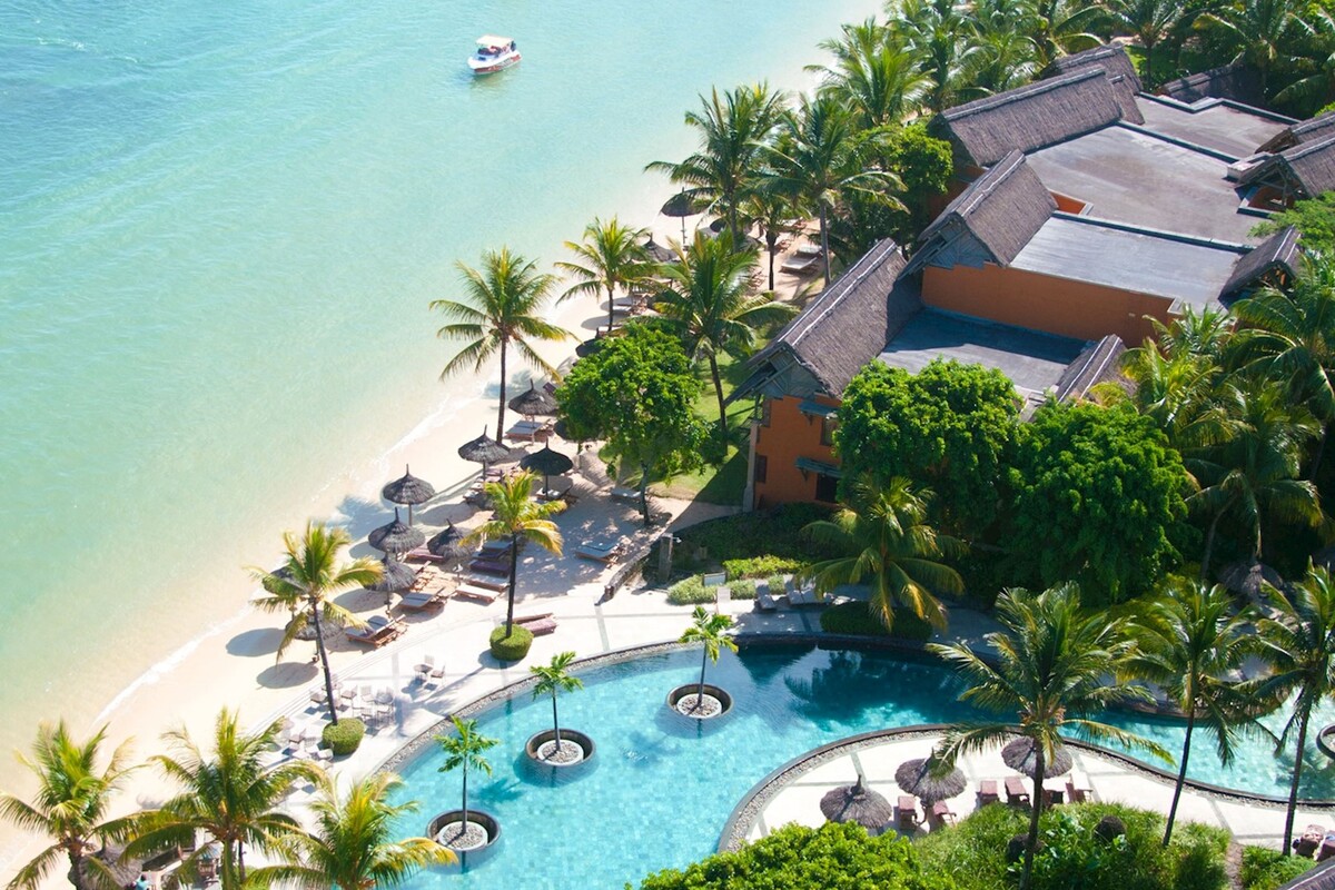Laguna tropical en Isla Mauricio